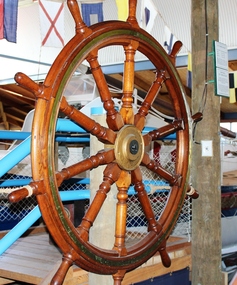 Functional object - Ship's Wheel from S S George Kermode, 1914