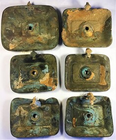 Domestic object - Candle Holder metal trays (6)