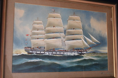 Painting - Water colour painting of The Lord Warden, The Lord Warden, 1917