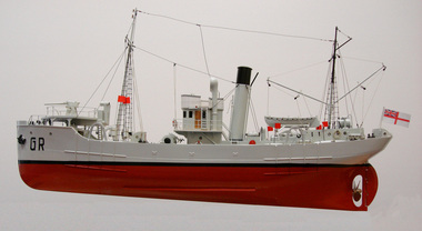 Model shown is an old version commissioned by Heritage Victoria and donated to QMM who later donated it to the Queenscliff RSL. The museum commissioned the present model now on view at the QMM.