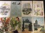Front views of menu cards from the P&O SS Arcadia and some menu contents pages.