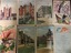 Front views of menu cards from the P&O SS Arcadia and some menu contents pages.