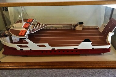 Side view of scale model of the Peninsula Princess
