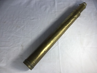 A brass telescope from the ship 'Eliza Ramsden'