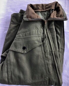 Green khaki army smock as worn by commando paratroopers