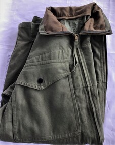 Green khaki army smock as worn by commando paratroopers