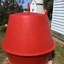 7 assorted marker buoys of various shapes and colours; black, green, red and yellow. Two are made of steel and 5 of fibreglass.