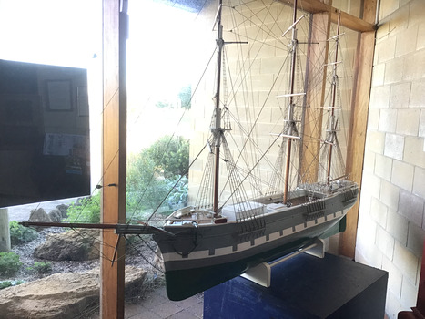 Photograph of model on exhibition at the QMM