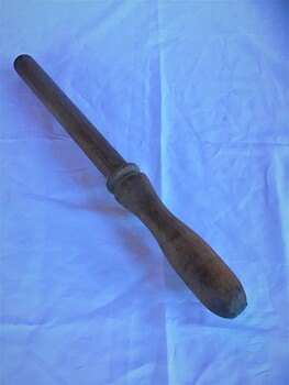 Standard belaying pin made from Jarrah