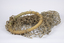 Mussel bag made of plastic tube and rope