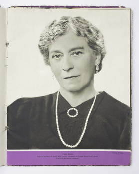 Picture of Lady Bates, wife of Sir Percy E Bates, Chairman of Cunard White Star Limited
