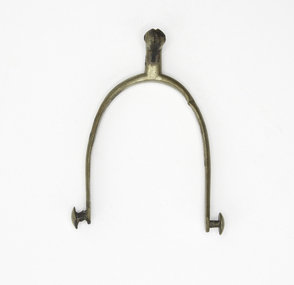 A cast brass boot spur recovered from the wreck of the Schomberg