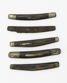 Five pocketknives in varying degrees of completeness and conditions