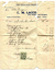 Boat repair invoice for a clinker boat.