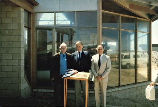 1986-068.1 - L-R David Beavis, Rod McKenzie & Don Golightly