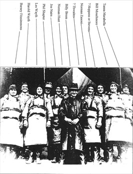 Black & white photograph of Lifeboat crew c1925 in the shed list of names