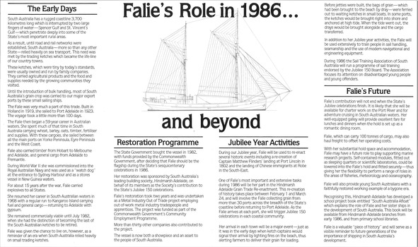 1986-090.7 FALIE pamphlet reverse
