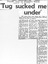 Herald 08-09-1972 article re tugboat Melbourne sinking