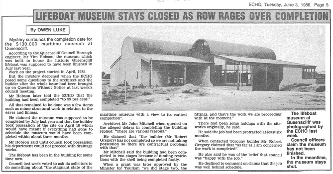 Echo article re issues delaying opening of QMM