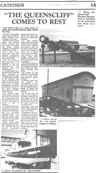 Article re QMM housing the LB Queenscliffe from the Surf Coast Vacationer