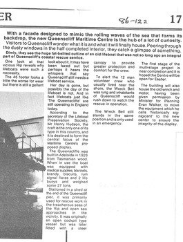 Article about the LB Queenscliffe display at QMM