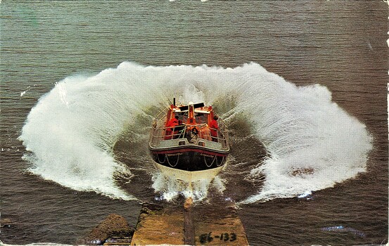 Photo postcard of an Oakley type lifeboat in UK