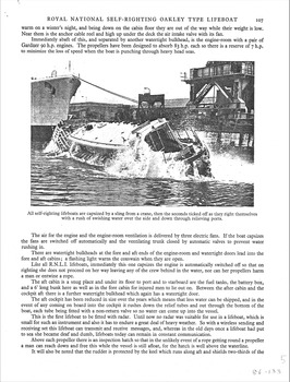 Oakley life boat  'self-righting' details & written information, page 107