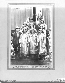 Queenscliffe Lifeboat Crew, Original 1934 black & white photograph.