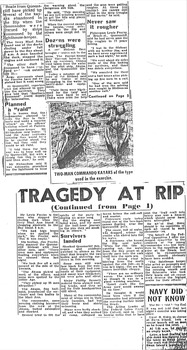 Newspaper article re Army Commandos rescue 18 Feb 1960