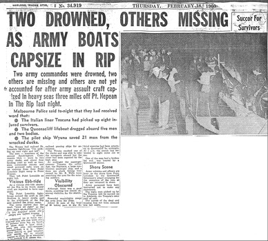 Geelong Advertiser 18021960 Rip wreck Army