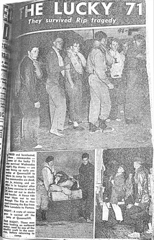 Newspaper article re Army Commandos rescue c Feb 1960
