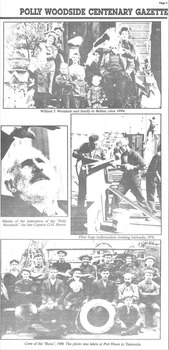 Newspaper style Polly Woodside Centenary Gazette c1985 pg 5