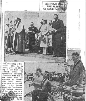 Newspaper clipping copy of ceremony.