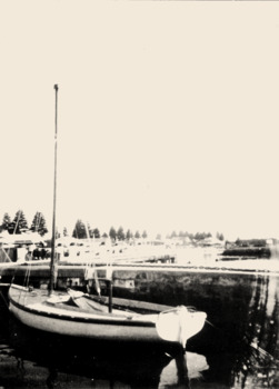 Black & white photograph of the Couta fishing boat VALMA