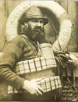 Sepia photo of Henry Freeman - lifeboat disaster survivor