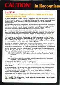Part pamphlet re shellfish 'take' permitted