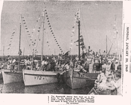 Unknown newspaper clipping re BoF boats 20 Jan 1969