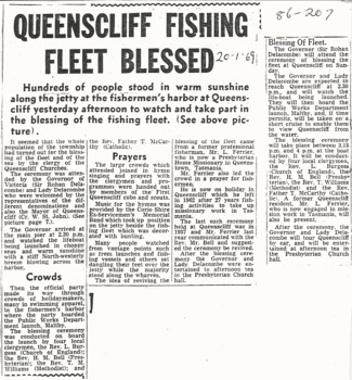 2 x newspaper articles re BoF Jan '69