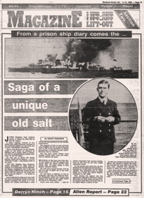 Weekend Herald 11-12 Oct 1986 re Sea Captain's experiences in two world wars.