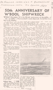 The La BELLA ran aground off Warrnambool Nov.10 1905