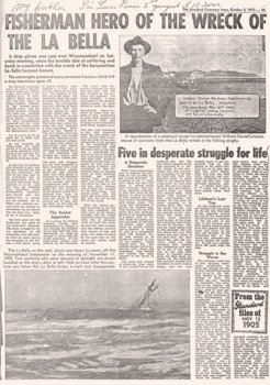 The La BELLA ran aground off Warrnambool Nov.10 1905