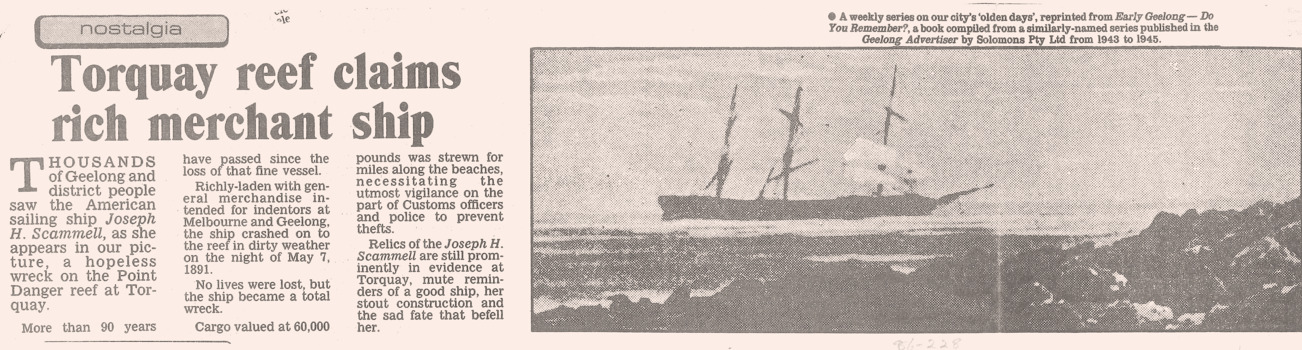 Article & photo of the Scammel aground