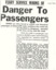 Newspaper commentary about danger issues for the car ferry at Queenscliffe