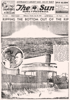J P Larkin Marine Surveyor in The Sun article 20 June 1939