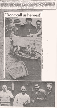 Article & photos of the WELAN wreck rescue team of four men