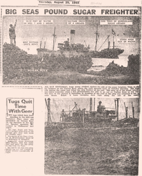 Two news articles about the TIME & its rescue tugs quitting
