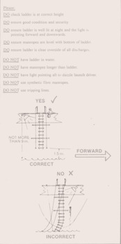 C1960 handbook from the Port Phillip Sea Pilots