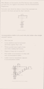 C1960 handbook from the Port Phillip Sea Pilots