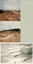 T - B ~ two slabs & ret wall, reverse view & props on bottom slab, c1984