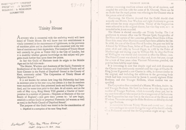 Photocopies of pages 20 & 21 from 1966 book "The Sea, Thine Enemy".